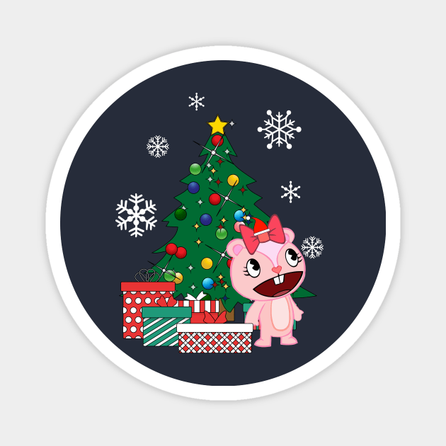 Giggles Around The Christmas Tree Happy Tree Friends Magnet by Nova5